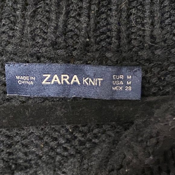 Zara oversize granny square crochet sweater Size M - Picture 6 of 9